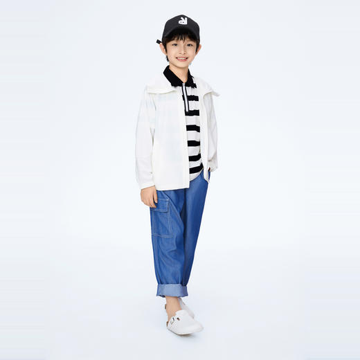 【实体店同款】男女童冰感高弹防晒衣超柔外套新款安奈儿童装AM415567 商品图6