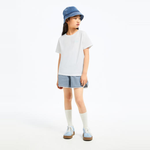 女童透气牛仔短裤裤子新款安奈儿童装童装小程序专享EG426153 商品图5