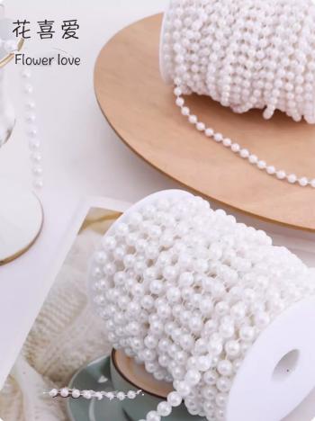多规格珍珠装饰--半面珍珠卷装.珍珠链.珍珠蝴蝶结.珍珠扣 商品图4