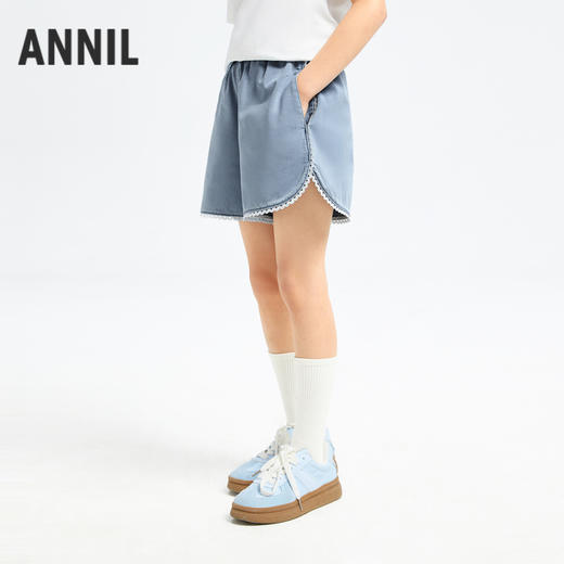 女童透气牛仔短裤裤子新款安奈儿童装童装小程序专享EG426153 商品图1