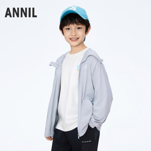 【实体店同款】男女童冰感高弹防晒衣超柔外套新款安奈儿童装AM415567 商品图2