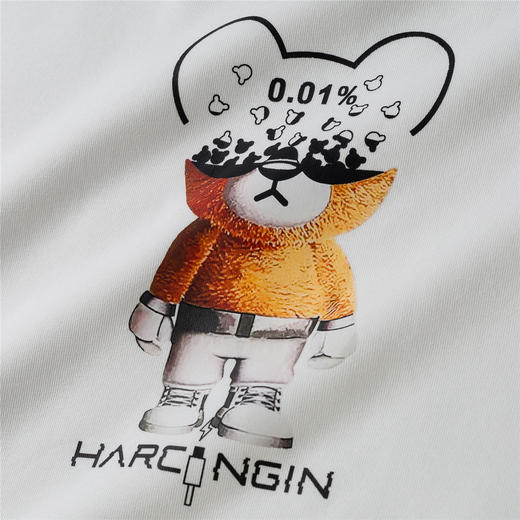 【桑蚕丝混纺】罗蒙春秋男装精美印花卫衣男士休闲百搭卫衣时尚圆领长袖T恤上衣男 商品图8