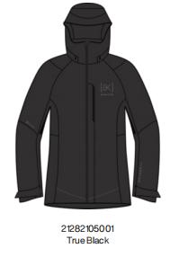 25/26BURTON雪服W AK GORE UPSHFT JK TRUE BLACK 商品图0