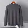 【桑蚕丝混纺】罗蒙春秋男装胸花绣花卫衣男士休闲百搭卫衣长袖圆领T恤上衣男 商品缩略图3