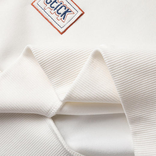 【桑蚕丝混纺 多色】罗蒙春秋男装时尚卫衣男士布标绣花卫衣时尚休闲圆领长袖T恤男 商品图11