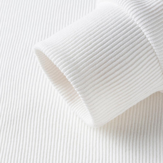 【竖坑条纹 多色任选】罗蒙春秋男士绣花胸标卫衣男时尚休闲百搭卫衣圆领长袖T恤上衣男 商品图7