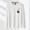 【肌理提花】罗蒙春季男装卫衣贴布字母印花卫衣男士舒适休闲百搭圆领长袖t恤男 商品缩略图3
