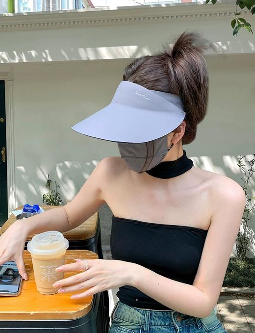 【户外出行必备！轻松一卷好收纳】UPF50+轻感无痕一体防晒帽女夏季跑步运动空顶冰丝遮阳帽，防紫外线，保护你的肌肤；一体无痕设计，舒适贴合。ry 商品图1