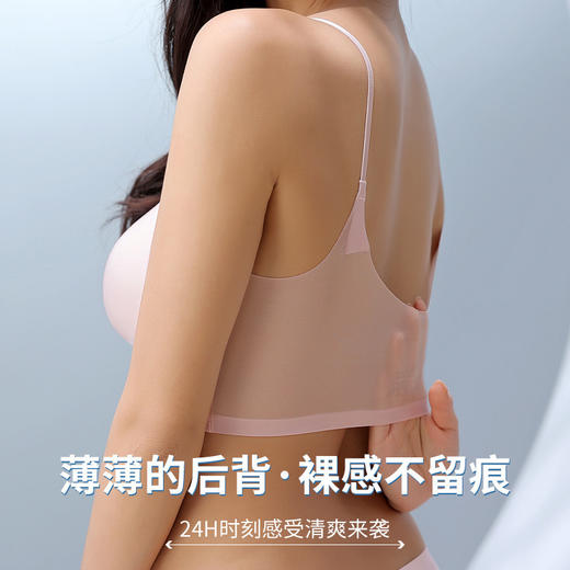 【限时特价买一送一】舒妍娜超薄裸感冰丝内衣 可拆卸杯 无痕美背小吊带裸感文胸 薄如蝉翼 给肌肤降个温（需要不同尺码可备注清楚） 商品图3