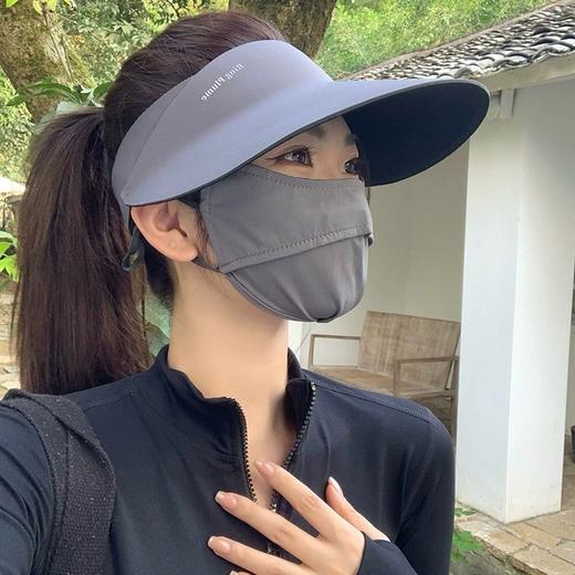 【户外出行必备！轻松一卷好收纳】UPF50+轻感无痕一体防晒帽女夏季跑步运动空顶冰丝遮阳帽，防紫外线，保护你的肌肤；一体无痕设计，舒适贴合。ry 商品图0
