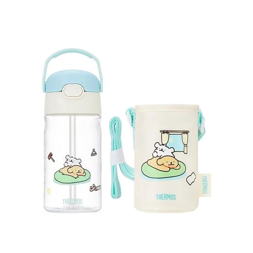 【特惠6折】膳魔师儿童水杯夏季郊游直饮吸管便携水杯线条小狗系列1200ml 商品图5