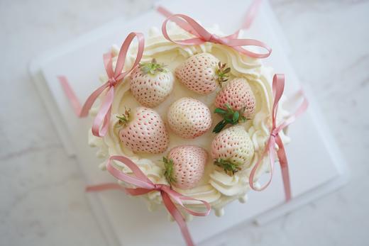 简约奶油蛋糕 | 抹茶草莓 - 淡雪初茶 商品图2