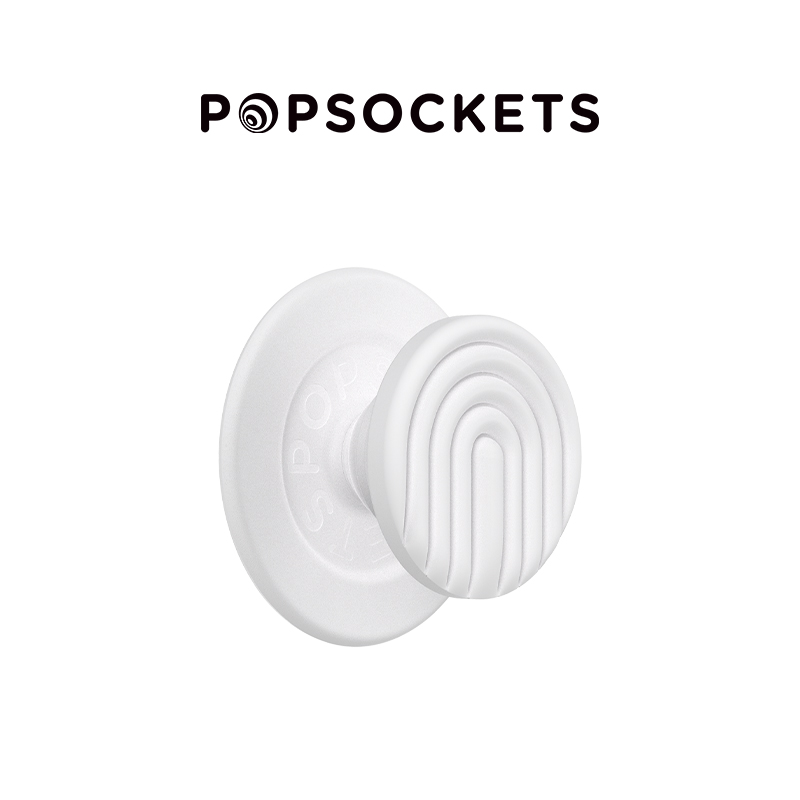 【陶之道】新生 MAGSAFE磁吸式支架 圆啪嗒系列 白色 纹理