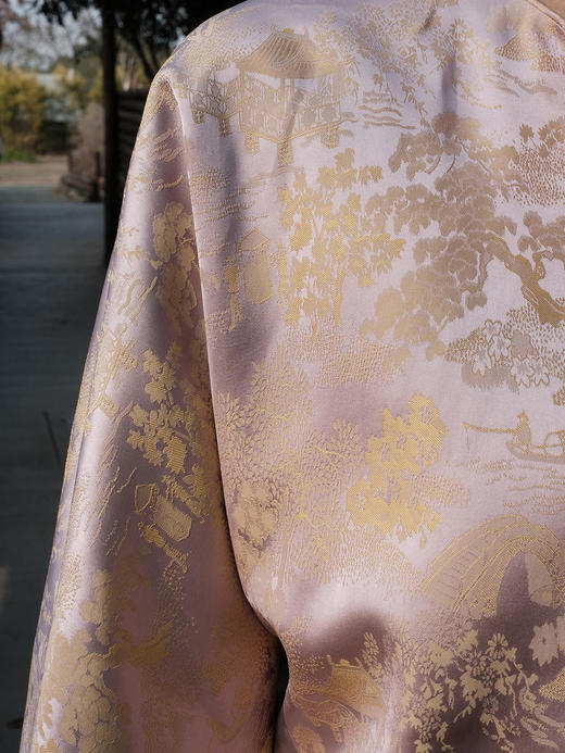 盛唐牡丹 |重缎宋锦对襟外套 商品图2