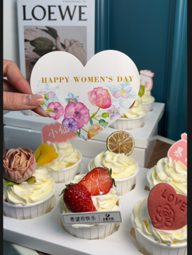 女神节6粒杯蛋糕