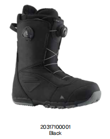 25/27BURTON雪鞋RULER BOA BLACK