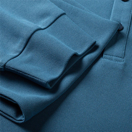 【福利款】罗蒙春秋男士仿丝光polo衫男长袖t恤男商务男polo衫长袖 商品图7