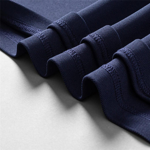 【撞色领】罗蒙春秋男士仿丝光polo衫男长袖t恤男商务男士polo衫长袖 商品图9