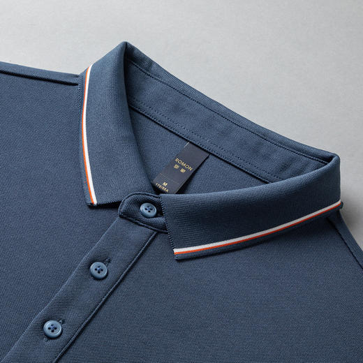 【双面含桑蚕丝】罗蒙男士经典polo衫男长袖t恤男春秋男士polo衫 商品图7