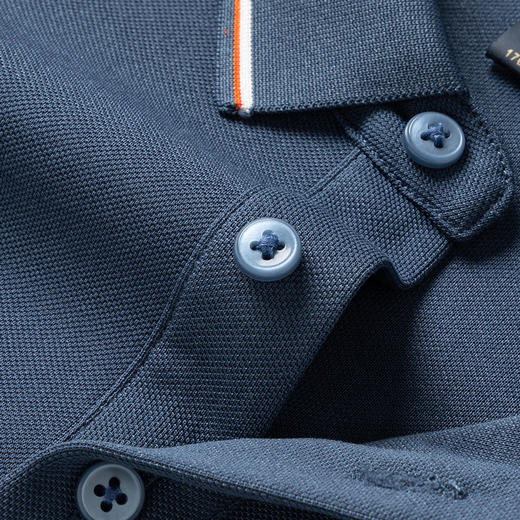 【双面含桑蚕丝】罗蒙男士经典polo衫男长袖t恤男春秋男士polo衫 商品图8