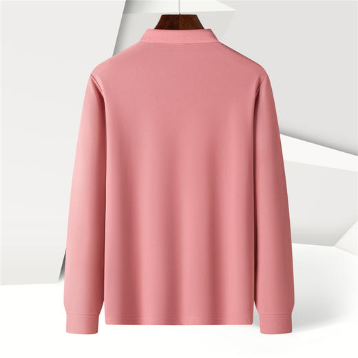 【福利款】罗蒙春秋男士仿丝光polo衫男长袖t恤男商务男士polo衫长袖 商品图13