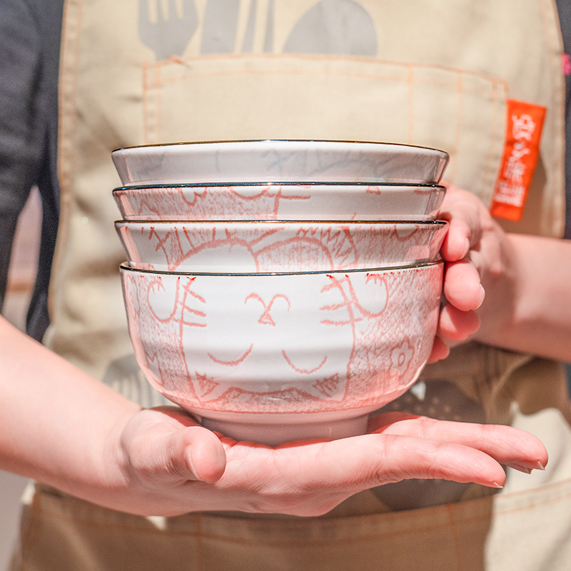 美浓烧蜡笔猫兔子系列餐具散件