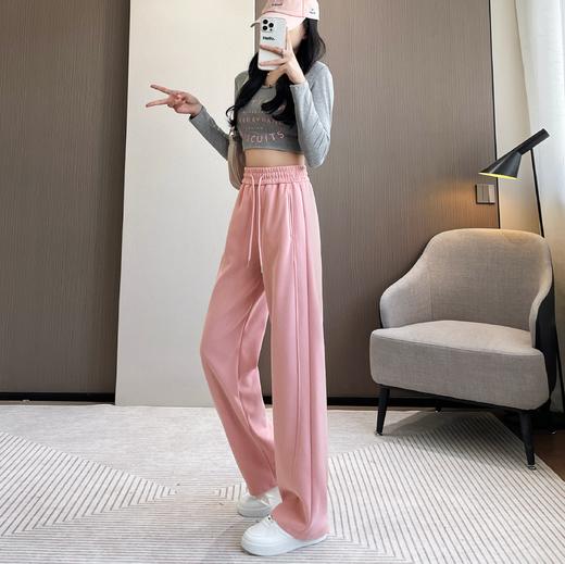 新款窄版镰刀裤卫裤 垂感直筒阔腿裤（4-304） 商品图5