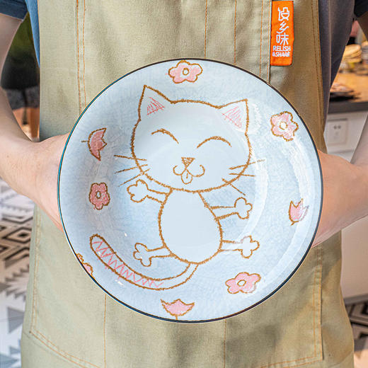 美浓烧蜡笔猫兔子系列餐具散件 商品图2
