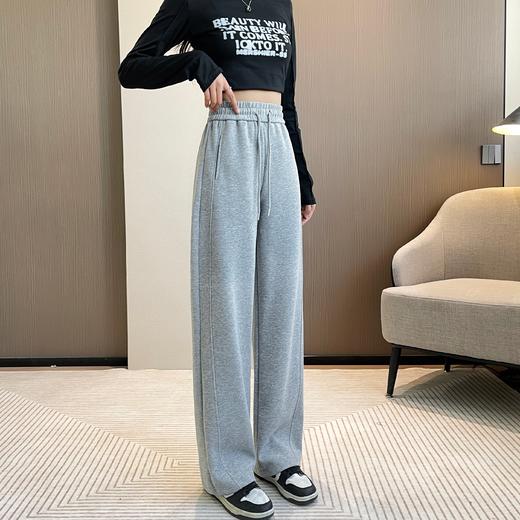 新款窄版镰刀裤卫裤 垂感直筒阔腿裤（4-304） 商品图7