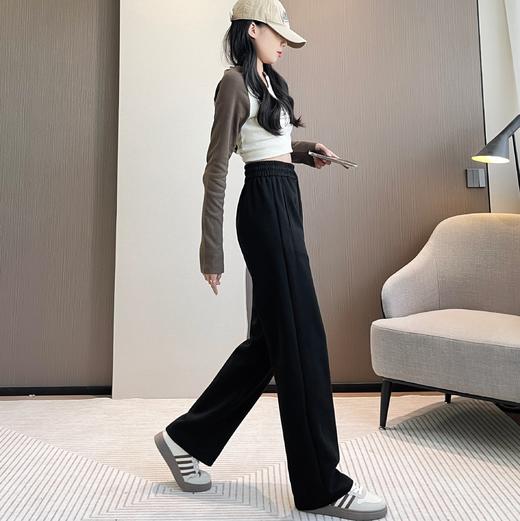 新款窄版镰刀裤卫裤 垂感直筒阔腿裤（4-304） 商品图3