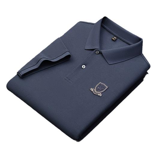 夏季短袖t恤男翻领宽松丝光棉半袖t桖商务潮流男Polo衫  PSL-8599 商品图4