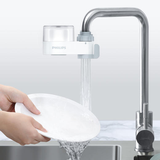 【四重净化】飞利浦陶瓷龙头净水器 四重净化抑菌 双模式切换 滤芯可清洗 无需用电 易安装 商品图8