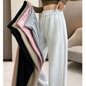 新款窄版镰刀裤卫裤 垂感直筒阔腿裤（4-304）