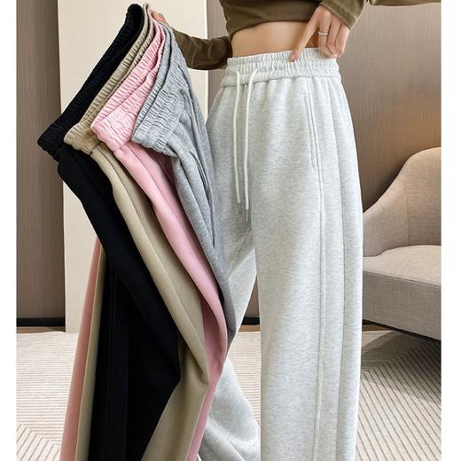 新款窄版镰刀裤卫裤 垂感直筒阔腿裤（4-304） 商品图0