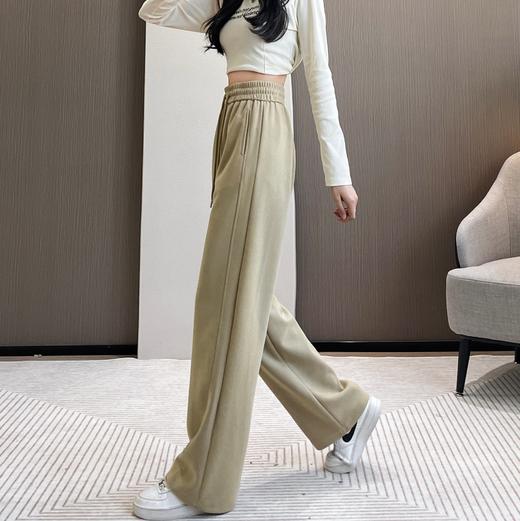 新款窄版镰刀裤卫裤 垂感直筒阔腿裤（4-304） 商品图4