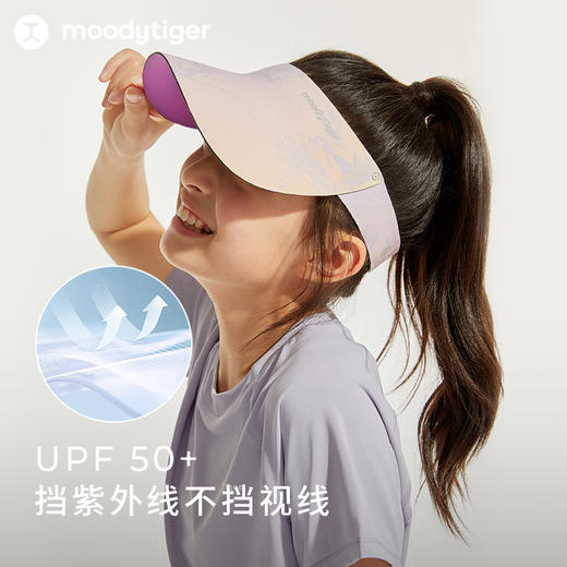 moodytiger儿童空顶帽24夏新款男女童3D可折叠轻便遮阳防晒帽【DR单】42532403 商品图2