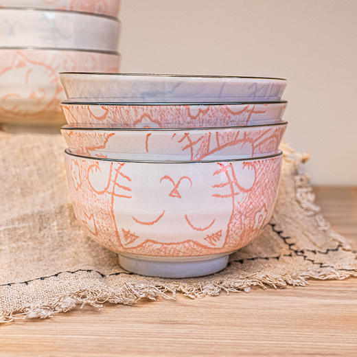 美浓烧蜡笔猫兔子系列餐具散件 商品图1