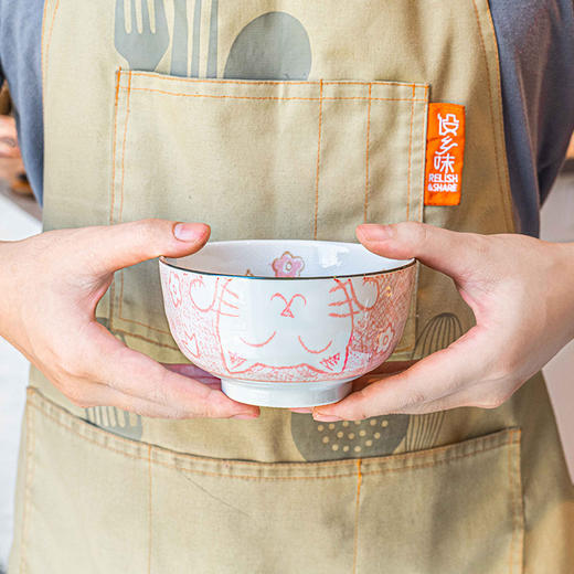 美浓烧蜡笔猫兔子系列餐具散件 商品图3