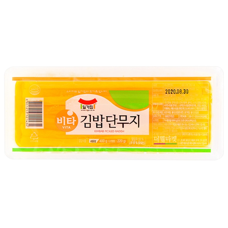 一家子维他包饭甜萝卜400g일가집 비타김밥단무지