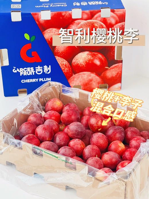 智利樱桃李，珍贵品种，每年季节超短，且货源稀缺，十分抢手，它是传统李子和樱桃的结合，既拥有浓郁的李子味，又拥有樱桃多汁，超级好吃！ 商品图3