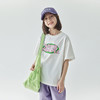 棵初2024春夏新品亲子两色字母短袖T恤儿童字母印花全棉圆领上衣 商品缩略图3