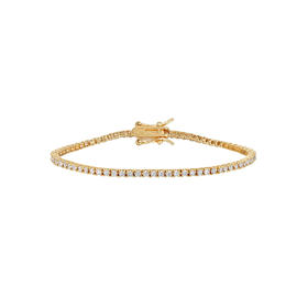 北京仓｜Lili Claspe-Mini Amina-迷你 金色 网球 手链［美国设计师］