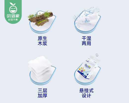 凤竹厨房专用纸巾/1份（200抽*2提）限用日期：28年4月补单专用 商品图4