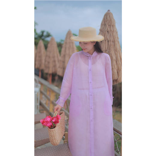  【2026东衣作】【光影流萤系列】立领连衣裙（24707235昌荣） 商品图2