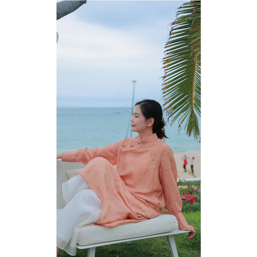 【抖音专属】【陌上花系列】高领连衣裙(24707348丁香褐) 商品图2