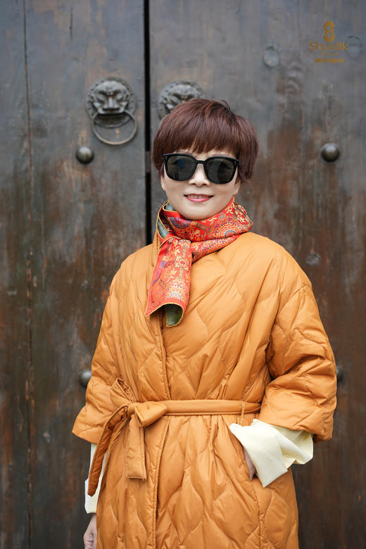 “金花八达运”蜀锦围巾 商品图2