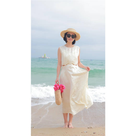 【抖音专属】【陌上花系列】连衣裙（24707351凝脂） 商品图1