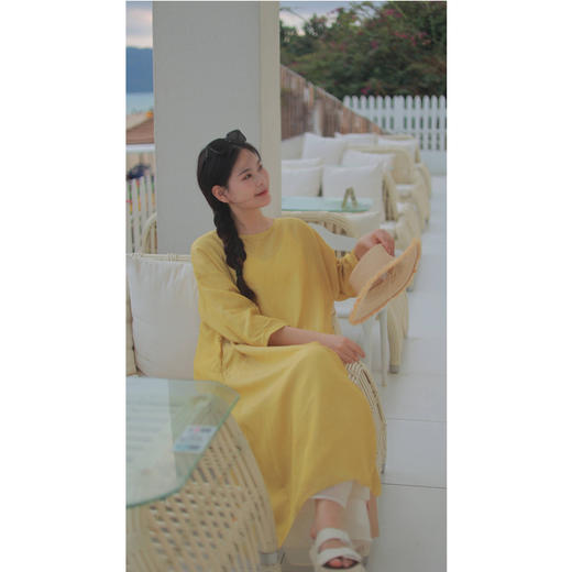 【抖音专属】连衣裙（20707175B-姚黄） 商品图4