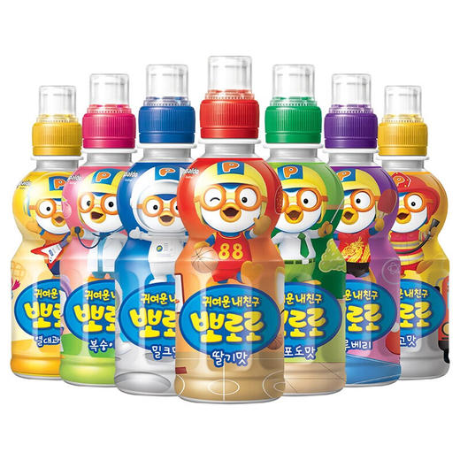 韩国儿童饮料啵乐乐果味系列饮料235ml 多种口味随心选择口感顺滑清新 023912/021633/023192/023193/023725/021635 商品图2