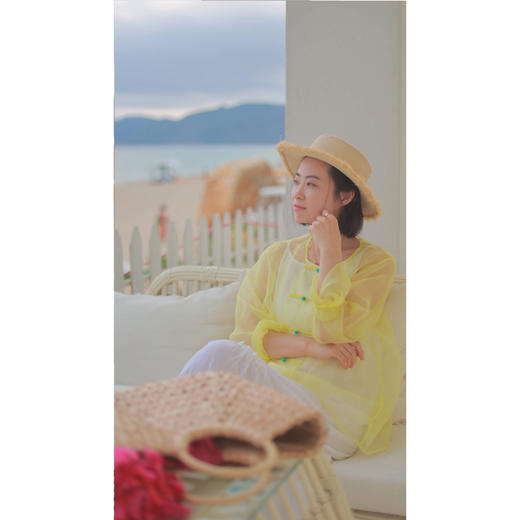 【抖音专属】【春思系列】衬衫（24710077黄白游） 商品图2